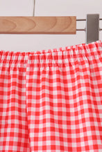 Load image into Gallery viewer, Preorder Apple Applique Denim Ruffle Shorts Set
