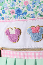 Load image into Gallery viewer, Preorder Floral Character Applique Ruffle Backpack