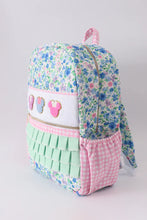 Load image into Gallery viewer, Preorder Floral Character Applique Ruffle Backpack