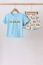 Load image into Gallery viewer, Preorder Blue Bus Shorts Set