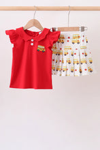 Load image into Gallery viewer, Preorder Red Bus Skorts Set
