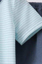Load image into Gallery viewer, Preorder Blue and Navy Stripe Shorts Set