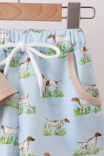 Load image into Gallery viewer, Preorder Khaki and Blue Pointer Shorts Set