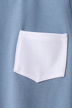 Load image into Gallery viewer, Preorder Blue and White Pocket Shorts Set