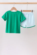 Load image into Gallery viewer, Preorder Blue and Green Pocket Shorts Set