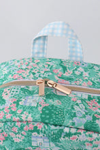 Load image into Gallery viewer, Preorder Green Floral Cottage Ruffle Backpack