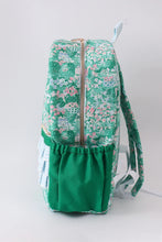 Load image into Gallery viewer, Preorder Green Floral Cottage Ruffle Backpack