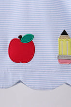 Load image into Gallery viewer, Preorder Blue Back-to-School Applique Bloomers Set