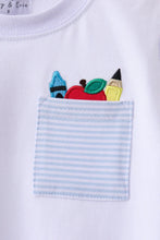 Load image into Gallery viewer, Preorder Blue Back-to-School Pocket Shorts Set