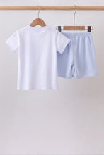Load image into Gallery viewer, Preorder Blue Back-to-School Pocket Shorts Set