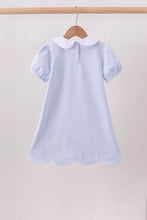 Load image into Gallery viewer, Preorder Blue Back to School Applique Dress
