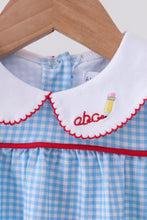 Load image into Gallery viewer, Preorder Blue Pencil Collar Ruffle Bubble