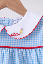 Load image into Gallery viewer, Preorder Blue Pencil Collar Ruffle Shorts Set