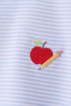 Load image into Gallery viewer, Preorder Blue Apple and Pencil Embroidered Shirt