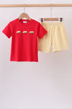 Load image into Gallery viewer, Preorder Red School Bus Shorts Set