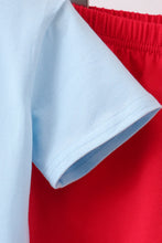 Load image into Gallery viewer, Preorder Boys Red and Blue School Supplies Embroidered Shorts Set
