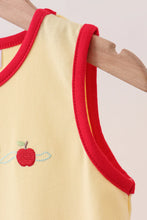 Load image into Gallery viewer, Preorder Yellow Apple Bow Embroidered Dress