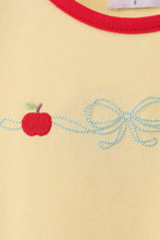 Load image into Gallery viewer, Preorder Yellow Apple Bow Embroidered Dress