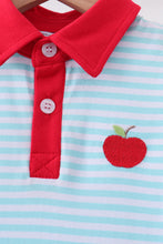 Load image into Gallery viewer, Preorder Red and Blue Collared Apple Dress