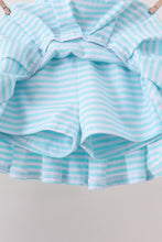 Load image into Gallery viewer, Preorder Yellow and Blue Apple Embroidery Skorts Set
