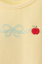 Load image into Gallery viewer, Preorder Yellow and Blue Apple Embroidered Shorts Set