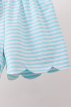 Load image into Gallery viewer, Preorder Yellow and Blue Apple Embroidered Shorts Set