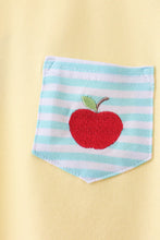 Load image into Gallery viewer, Preorder Boys Yellow and Blue Apple Embroidered Shorts Set