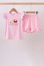 Load image into Gallery viewer, Preorder Pink Apple and Pencil Ruffle Shorts Set
