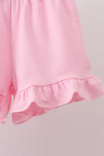 Load image into Gallery viewer, Preorder Pink Apple and Pencil Ruffle Shorts Set