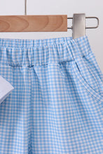 Load image into Gallery viewer, Preorder Blue Bookworm Applique Shorts Set