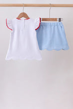 Load image into Gallery viewer, Preorder Blue Bookworm Skorts Set