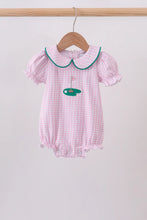 Load image into Gallery viewer, Preorder Pink Gingham Golf Embroidered Bubble
