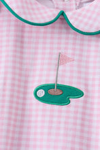 Load image into Gallery viewer, Preorder Pink Gingham Golf Embroidered Bubble