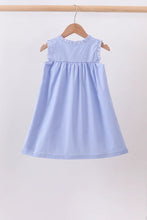 Load image into Gallery viewer, Preorder Blue Sailboat Embroidered Dress
