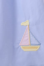 Load image into Gallery viewer, Preorder Blue Sailboat Embroidered Dress