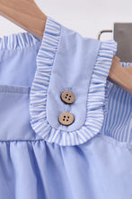 Load image into Gallery viewer, Preorder Blue Sailboat Embroidered Bloomers Set