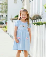 Load image into Gallery viewer, Preorder Jellybean Pups and Paws Ruffle Pocket Dress