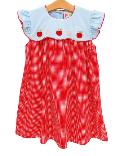 Jellybean Recess Ready Scallop Dress