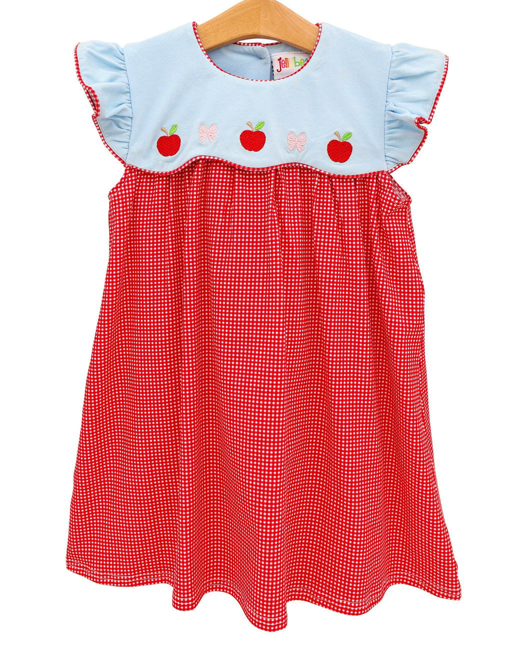 Jellybean Recess Ready Scallop Dress