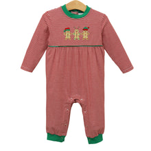 Load image into Gallery viewer, Preorder Jellybean Santa's Sweet Helpers Romper (ETA: October)