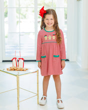 Load image into Gallery viewer, Preorder Jellybean Santa's Sweet Helpers Ruffle Pocket Dress (ETA: October)