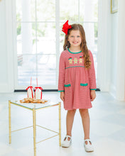 Load image into Gallery viewer, Preorder Jellybean Santa's Sweet Helpers Ruffle Pocket Dress (ETA: October)