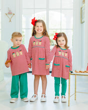 Load image into Gallery viewer, Preorder Jellybean Santa's Sweet Helpers Ruffle Pocket Dress (ETA: October)