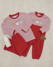 Load image into Gallery viewer, Preorder Jellybean Santa's Treats Romper (ETA: October)