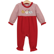 Load image into Gallery viewer, Preorder Jellybean Santa's Treats Ruffle Romper (ETA: October)