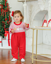 Load image into Gallery viewer, Preorder Jellybean Santa's Treats Ruffle Romper (ETA: October)