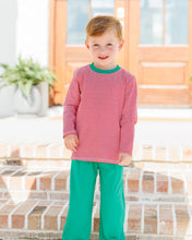 Load image into Gallery viewer, Preorder Jellybean Thomas Pants Set- Red Stripe &amp; Green (ETA: October)