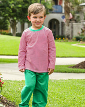 Load image into Gallery viewer, Preorder Jellybean Thomas Pants Set- Red Stripe &amp; Green (ETA: October)