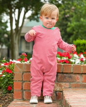Load image into Gallery viewer, Preorder Jellybean Thomas Romper- Red Stripe &amp; Green (ETA: October)