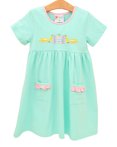 Jellybean Wheels On the Bus Pocket Dress